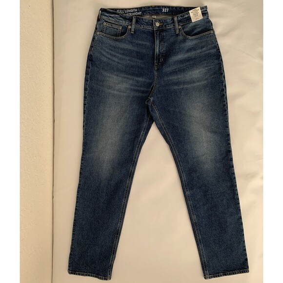 NWT J Crew Jeans Women 32 Tall Curvy Classic Straight Denim High Rise Preppy Mom - Picture 1 of 10